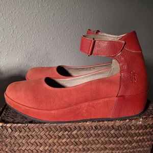 Fly London "Bana661Fly" Red Shoes